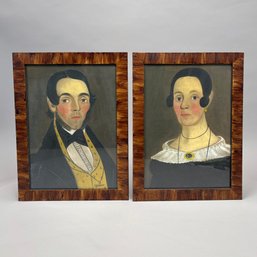 Photographic Copies After William Kennedy, Pair Of Portraits Of A Young Couple, 21st Century
