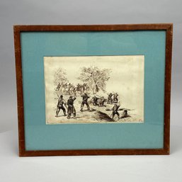 American School (E.M.) - Civil War Battle Scene, 1860