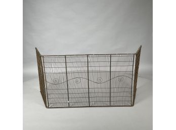 American Three-Fold Fireplace Screen, Early Twentieth Century