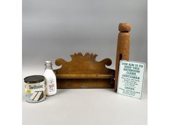 Five American Articles Pertaining To Housekeeping, Mid-Twentieth Century