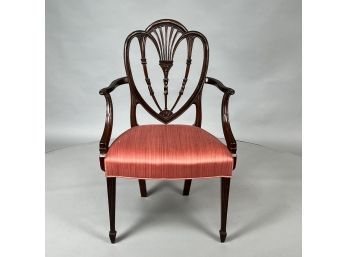 New York Hepplewhite Mahogany Armchair
