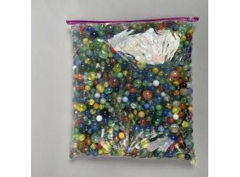 Large Group Of Marbles, Comprising Cat's Eyes And Clearies