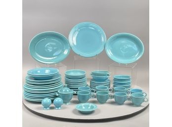 Fiestaware 'Turquoise' Part Dinner Service, Homer Laughlin China Company, Mid-Twentieth Century
