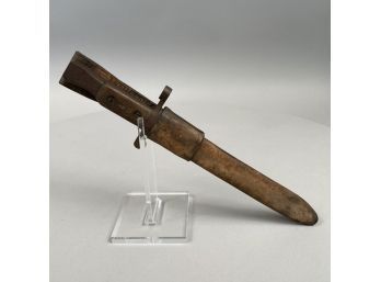 WWI Canadian Ross Rifle Company Bayonet And Scabbard, Quebec, 1907
