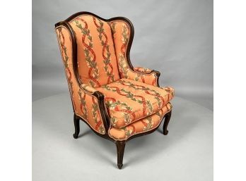 Louis XV Style Carved Fruitwood Bergere