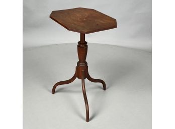 New Hampshire Federal Birch Candlestand, Circa 1810