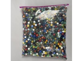 Large Group Of Marbles, Comprising Cat's Eyes And Clearies