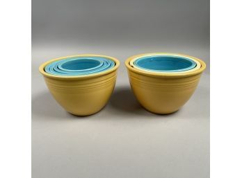 Eight Fiestaware Mixing Bowls, Homer Laughlin China Company, Mid-Twentieth Century