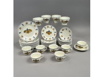 German Porcelain 'Dutch Boy' Dessert Service, SMF Schramberg, After 1918