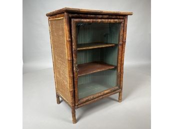 Aesthetic Movement Bamboo Cabinet, Late Nineteenth Century