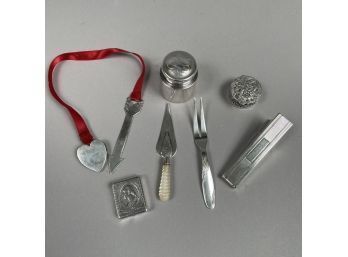 Seven American And German Sterling Silver Objets De Vertu, Twentieth Century