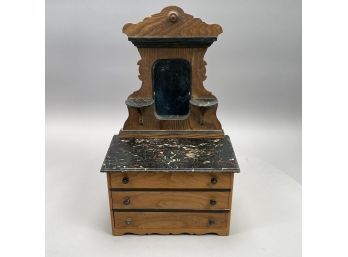 Renaissance Revival Cottage Paint-Decorated Pine Doll's Chest-of-Drawers, Late Nineteenth Century