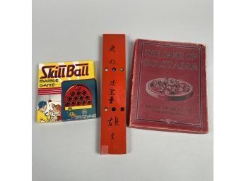 Three American Marble Games