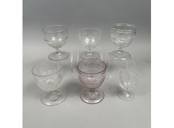 Lot Of 30 Pieces Of Early American Pattern Flint Glass, Various Makers, 1850-1910