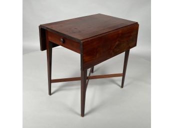 New York Federal Walnut Pembroke Table
