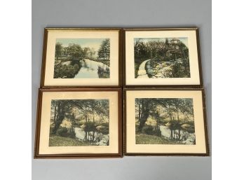 Wallace Nutting (American 1861-41). Four Process Color Prints, 1900-41