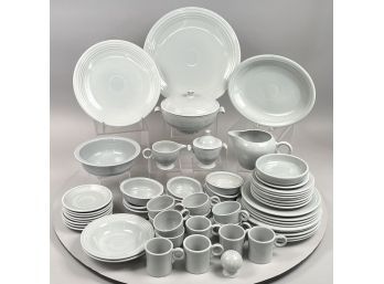 Fiestaware 'Grey' Part Dinner Service, Homer Laughlin China Company, Mid-Twentieth Century