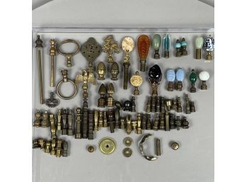 Large Group Of American, Continental And Chinese Lamp Finials