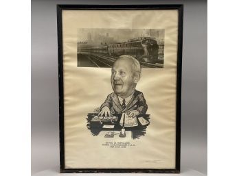 Joshua White. 'George Le Boutillier, Former Vice-President P.R.R., New York Zone.' Collage Print, Circa 1927