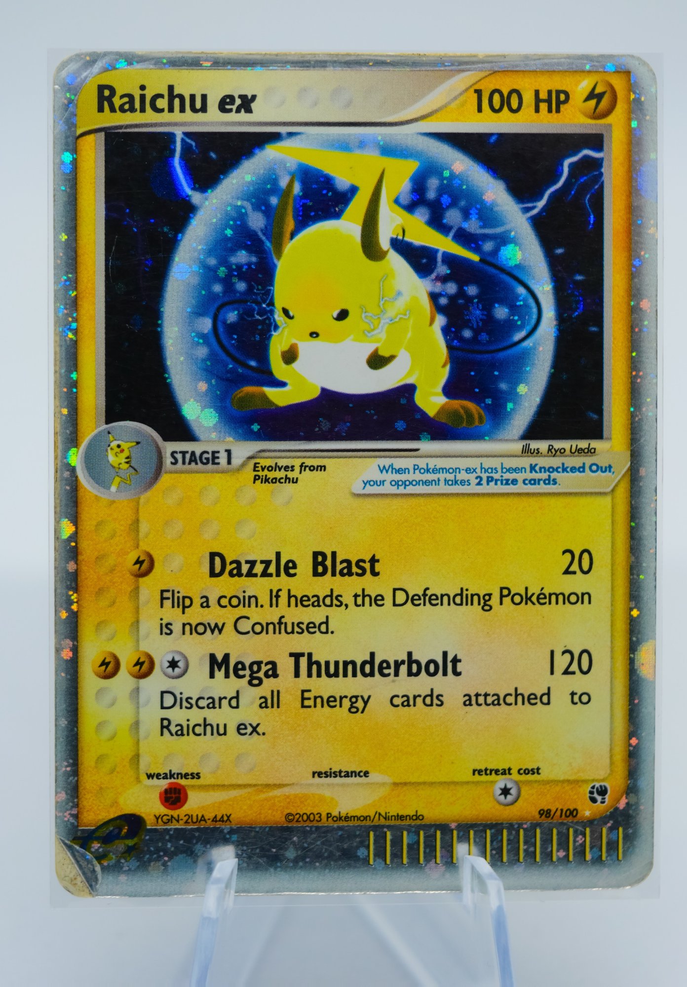 RAICHU EX EX Ruby & Sapphire Set Ultra Rare Holographic Pokemon Card ...