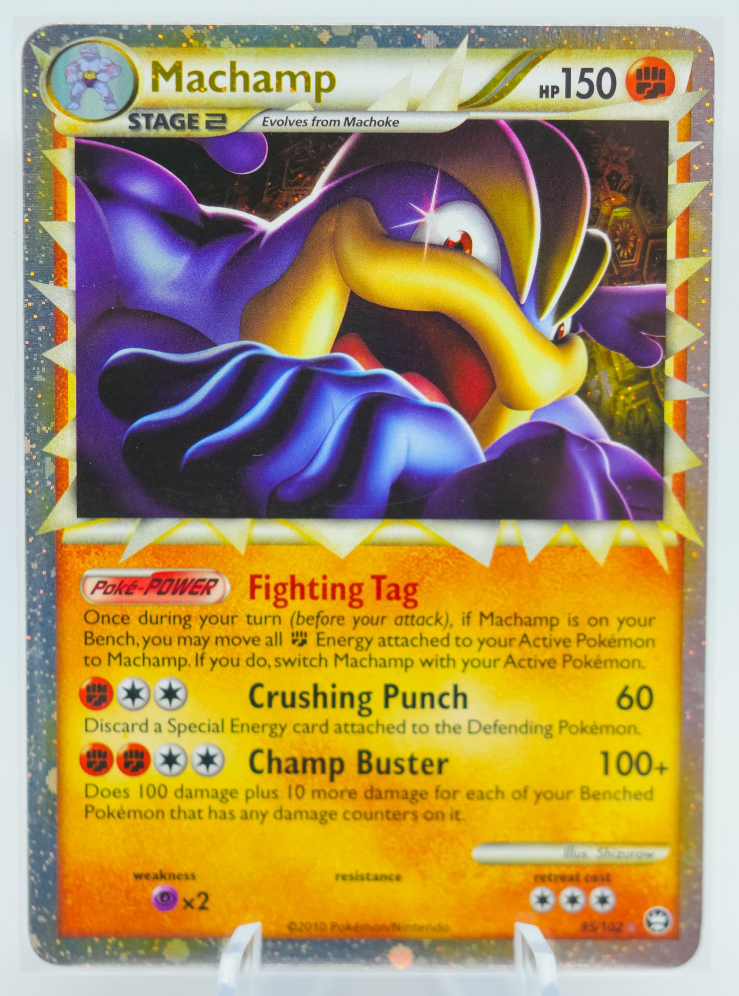 machomei pokemon card Pokemon Sun & Moon Burning Shadows Ultra Rare Machamp GX #135