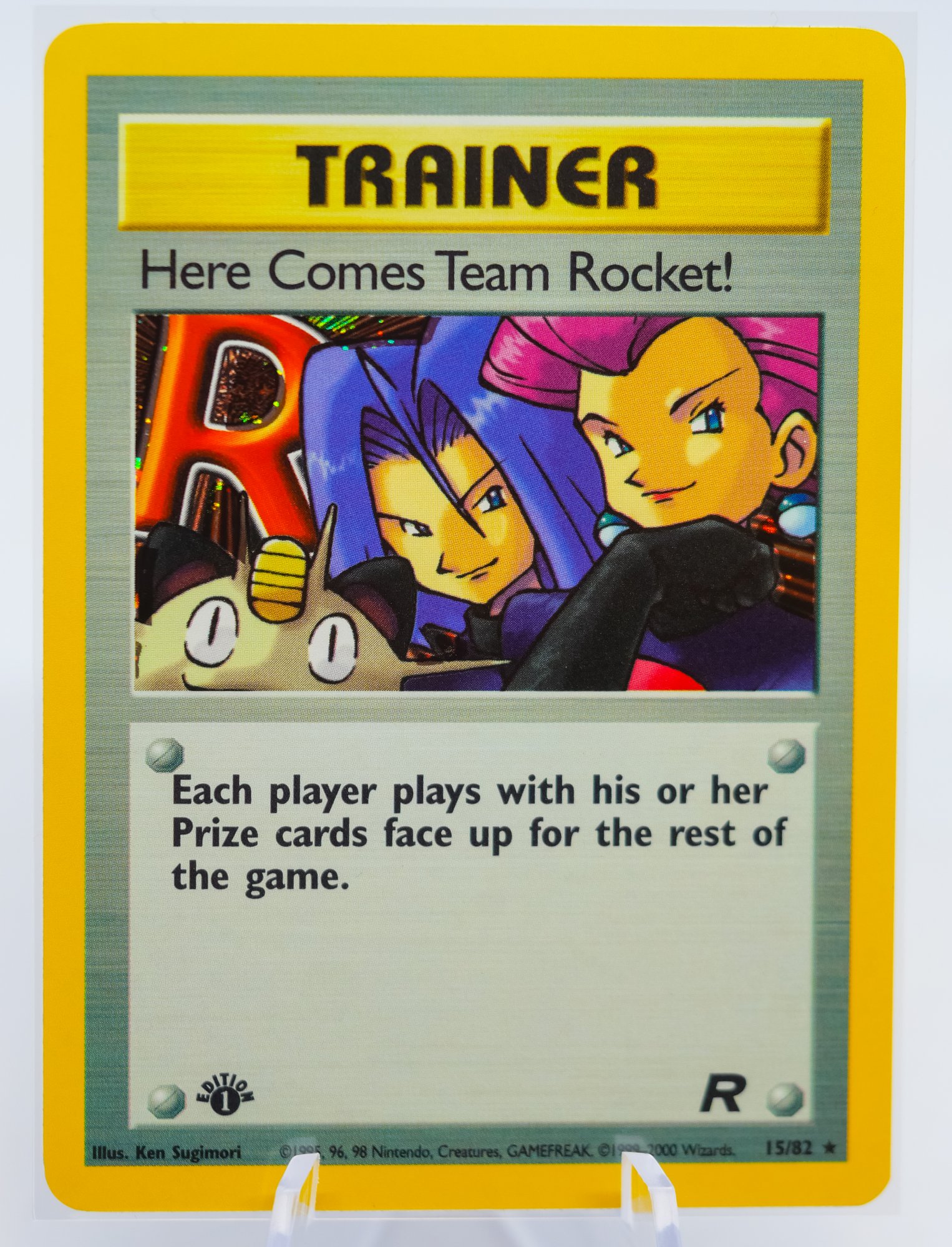 1ST ED HERE COMES TEAM ROCKET Team Rocket Set Holographic Trainer Pokemon  Card!!!! (1) #6638 | Auctionninja.com