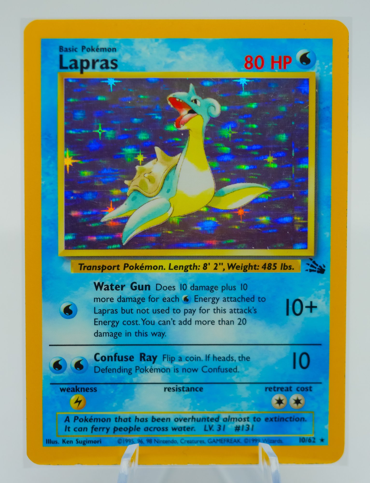 LAPRAS Fossil Set Holographic Pokemon Card!!! (1) #12995 | Auctionninja.com
