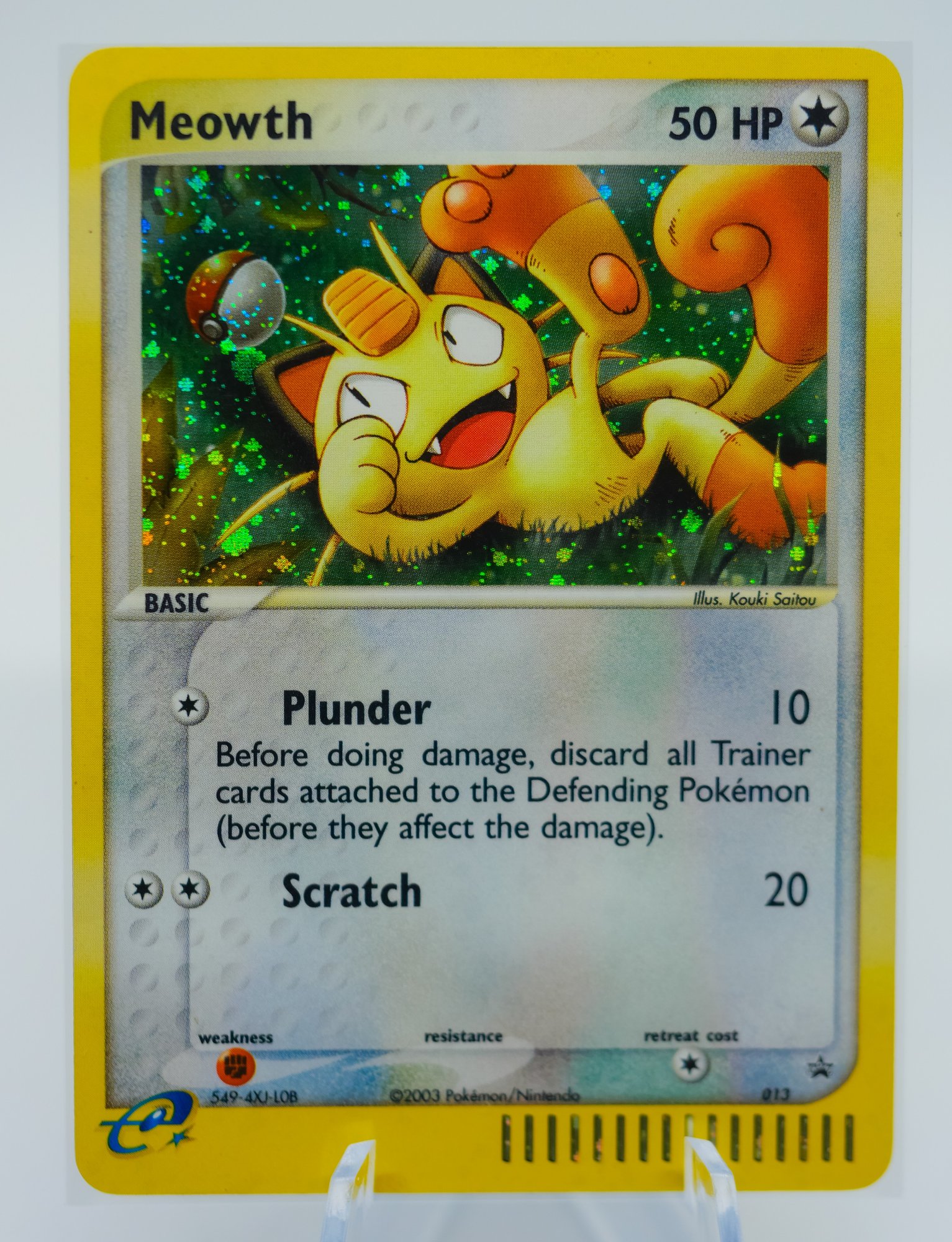 MEOWTH PROMO E-reader Holographic Pokemon Card!! #13051 | Auctionninja.com