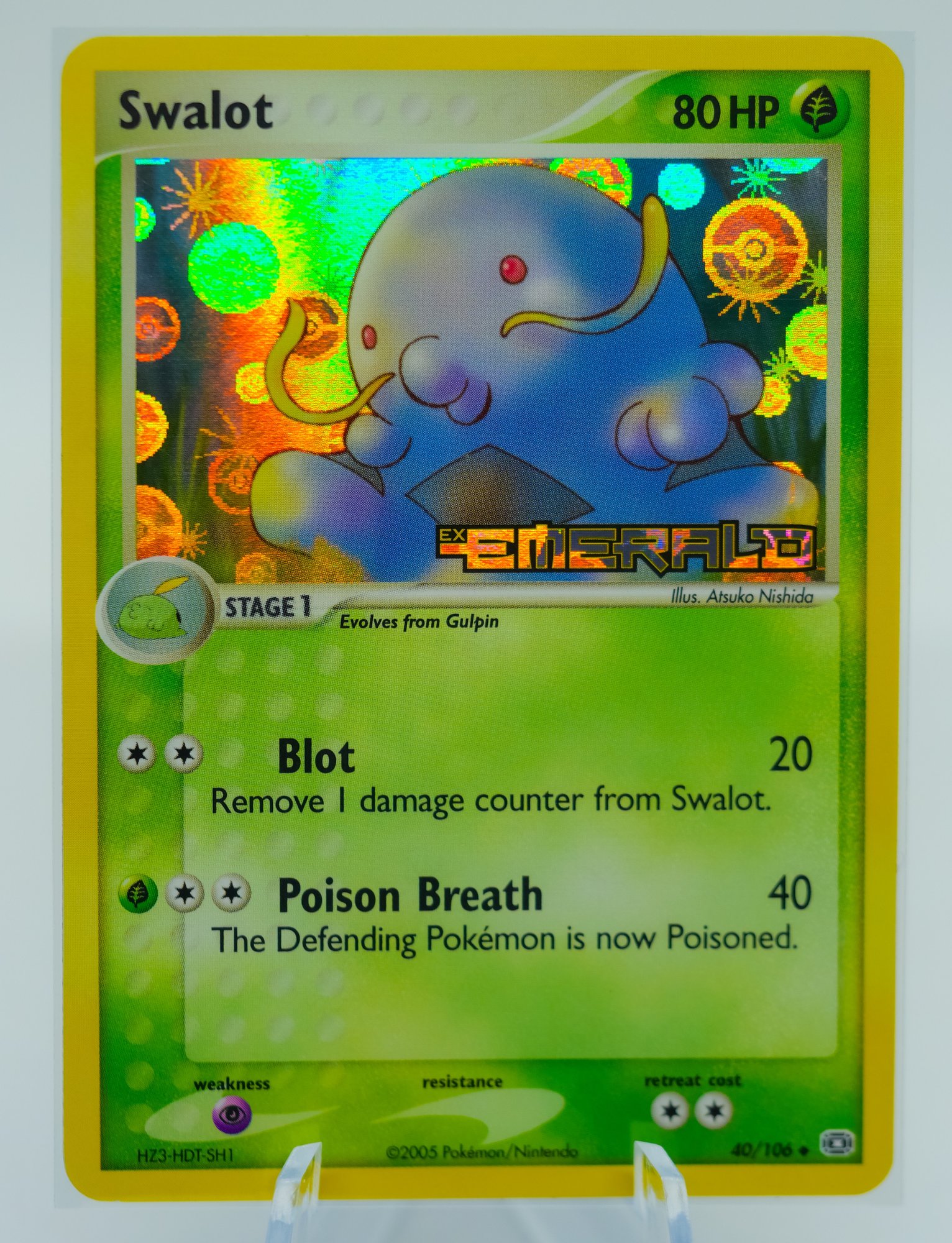 SWALOT Ex EMERALD Set Holographic Pokemon Card!!! #13059 | Auctionninja.com