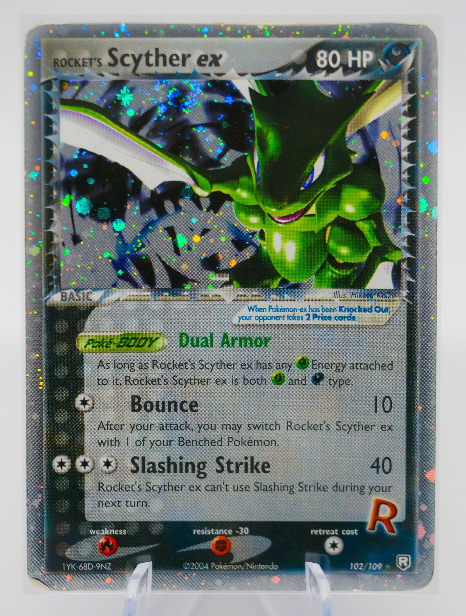 holographic scyther card Scyther 17/130 Base Set 2 Holo Rare Pokemon Card Mint Lightly Played