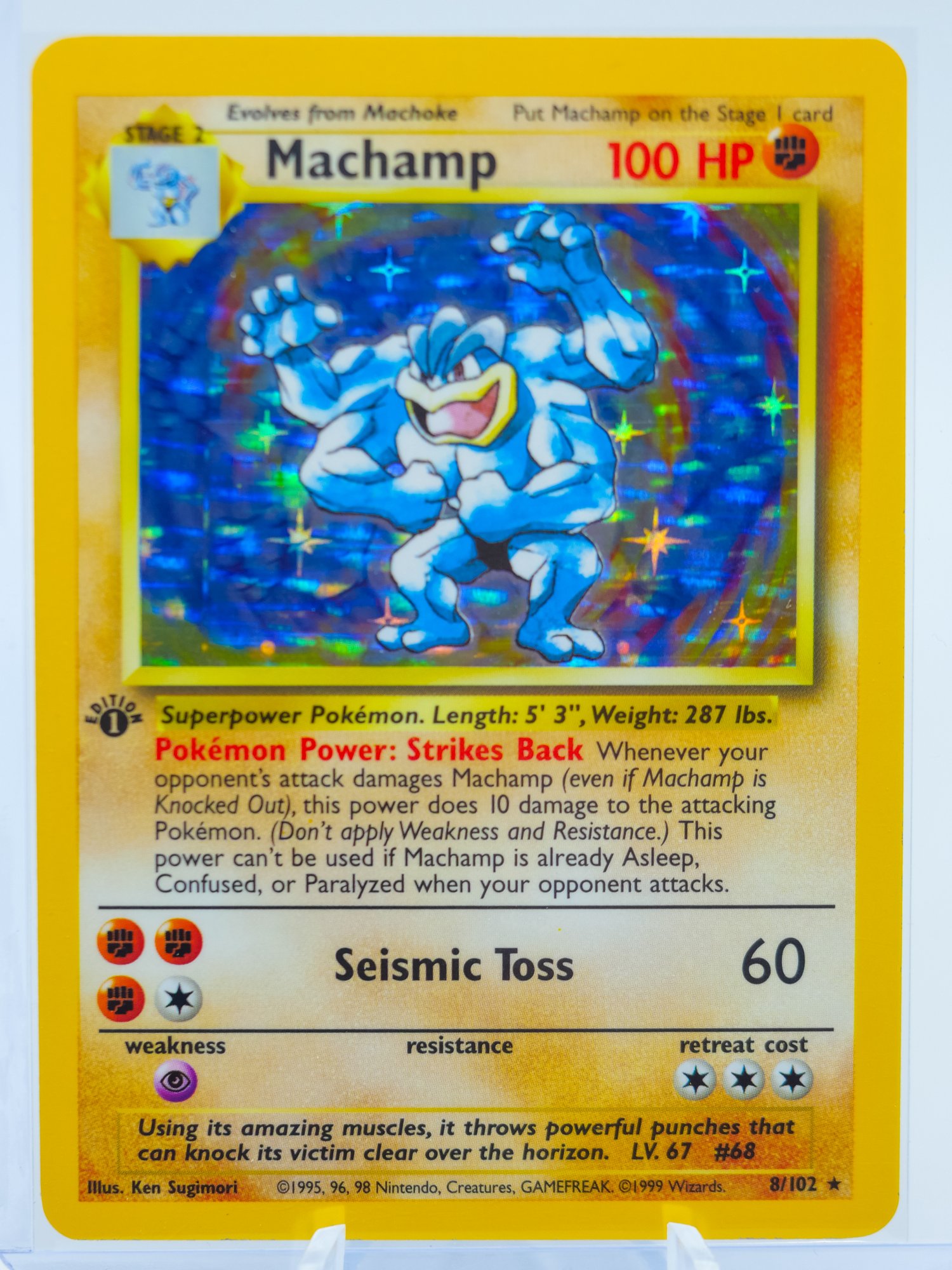1st edition machamp holographic card Dark Machamp (27) (1st Edition Non-Holo) - Team Rocket (TR) main image 0