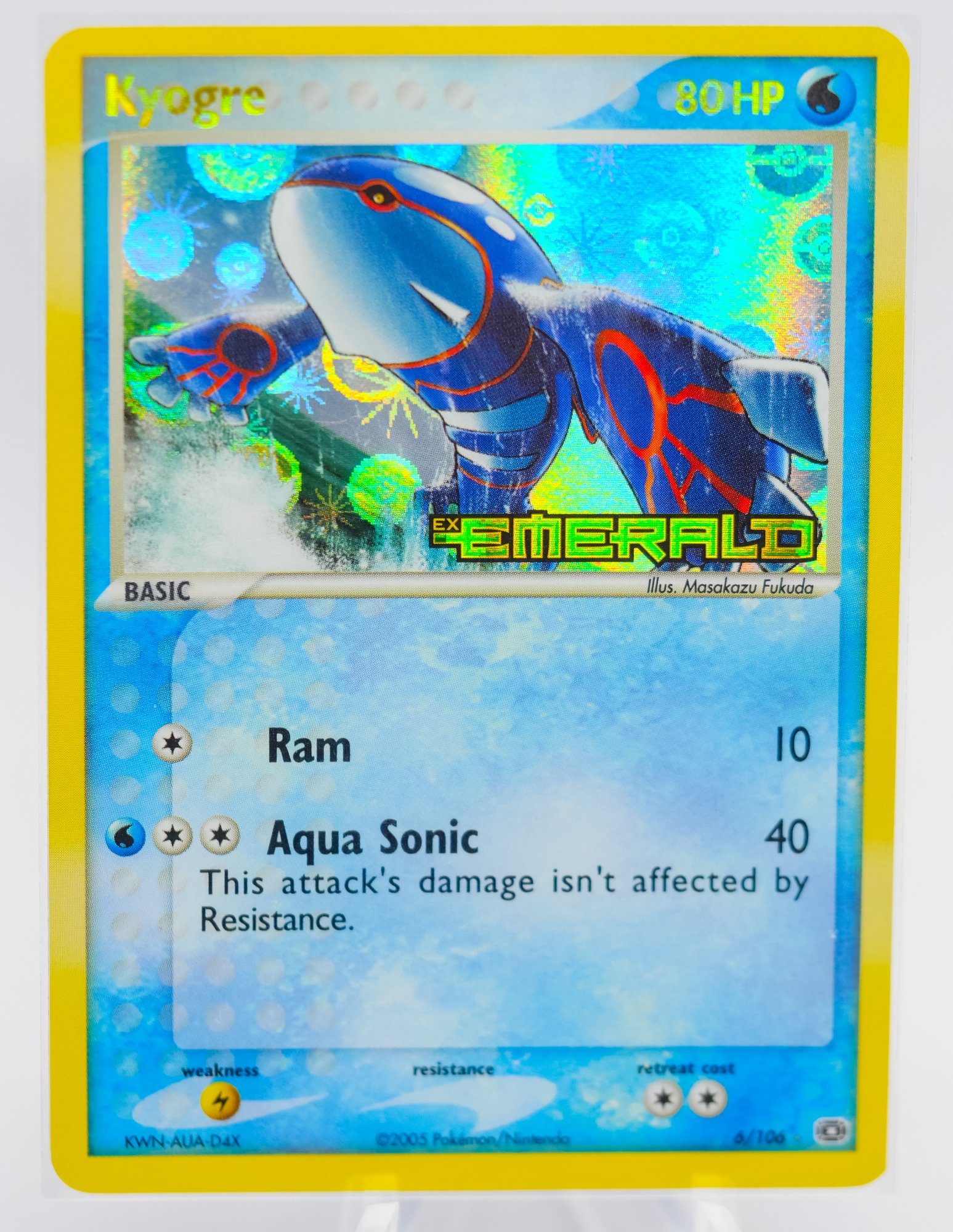 KYOGRE EX Emerald Set Holographic Pokemon Card!!! #6836 | Auctionninja.com