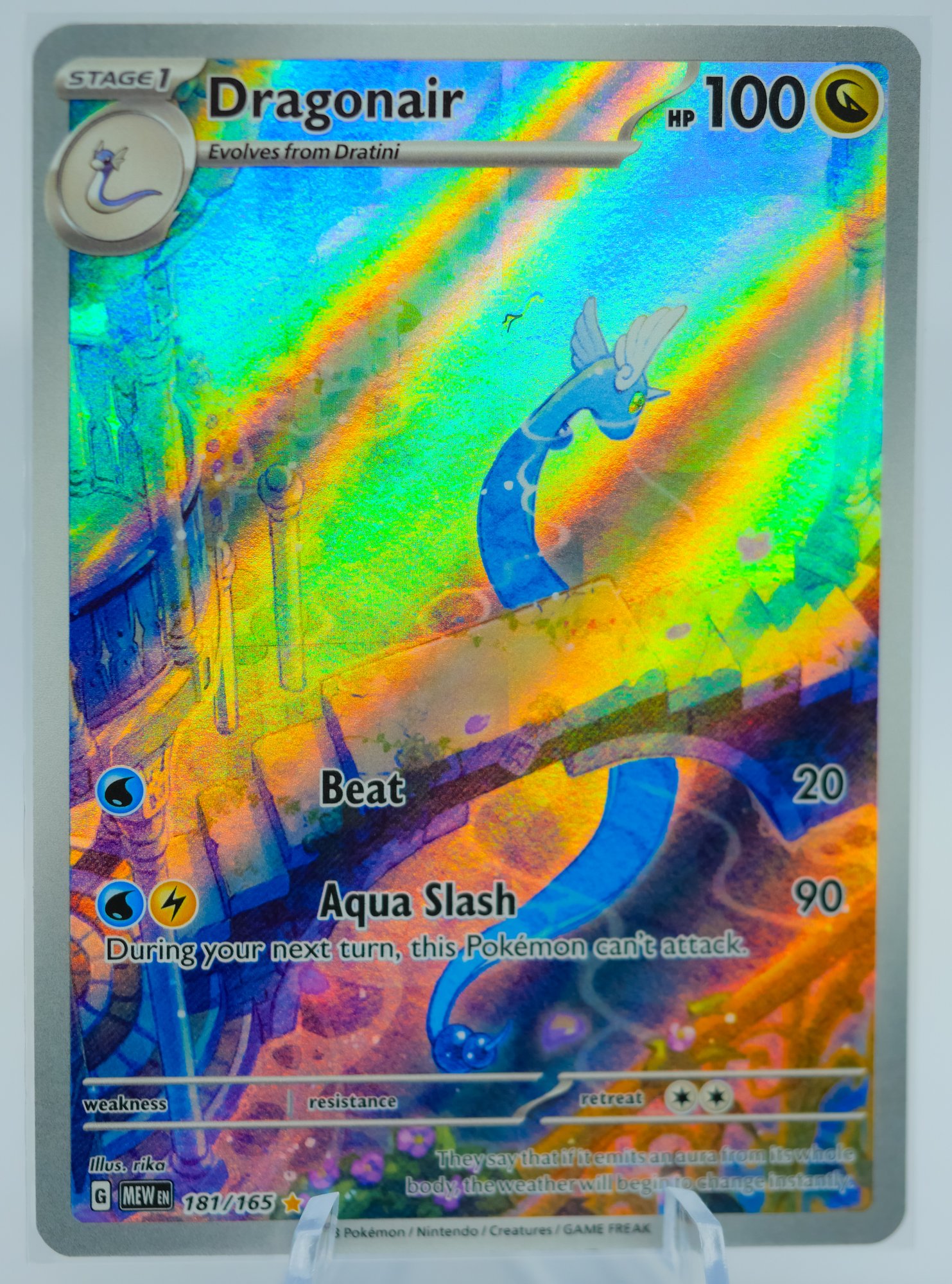 DRAGONAIR Scarlet & Violet 151 Set FULL ART Pokemon Card!!! #7373 |  Auctionninja.com