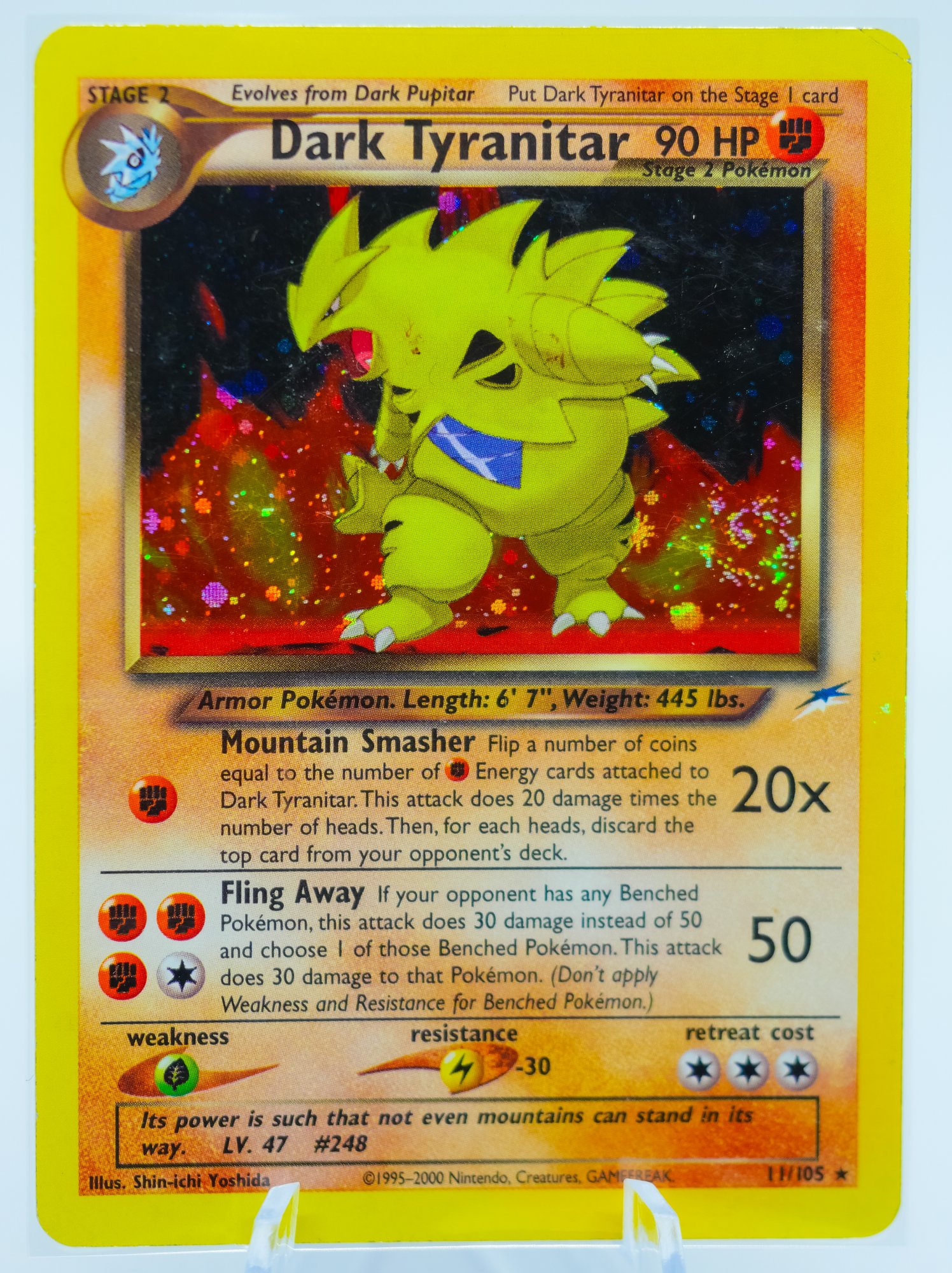 ポケモンカードゲーム neo Tyranitar Japanese Tyranitar Neo #248 Holo Rare Pokemon Card R1-X80 | eBay