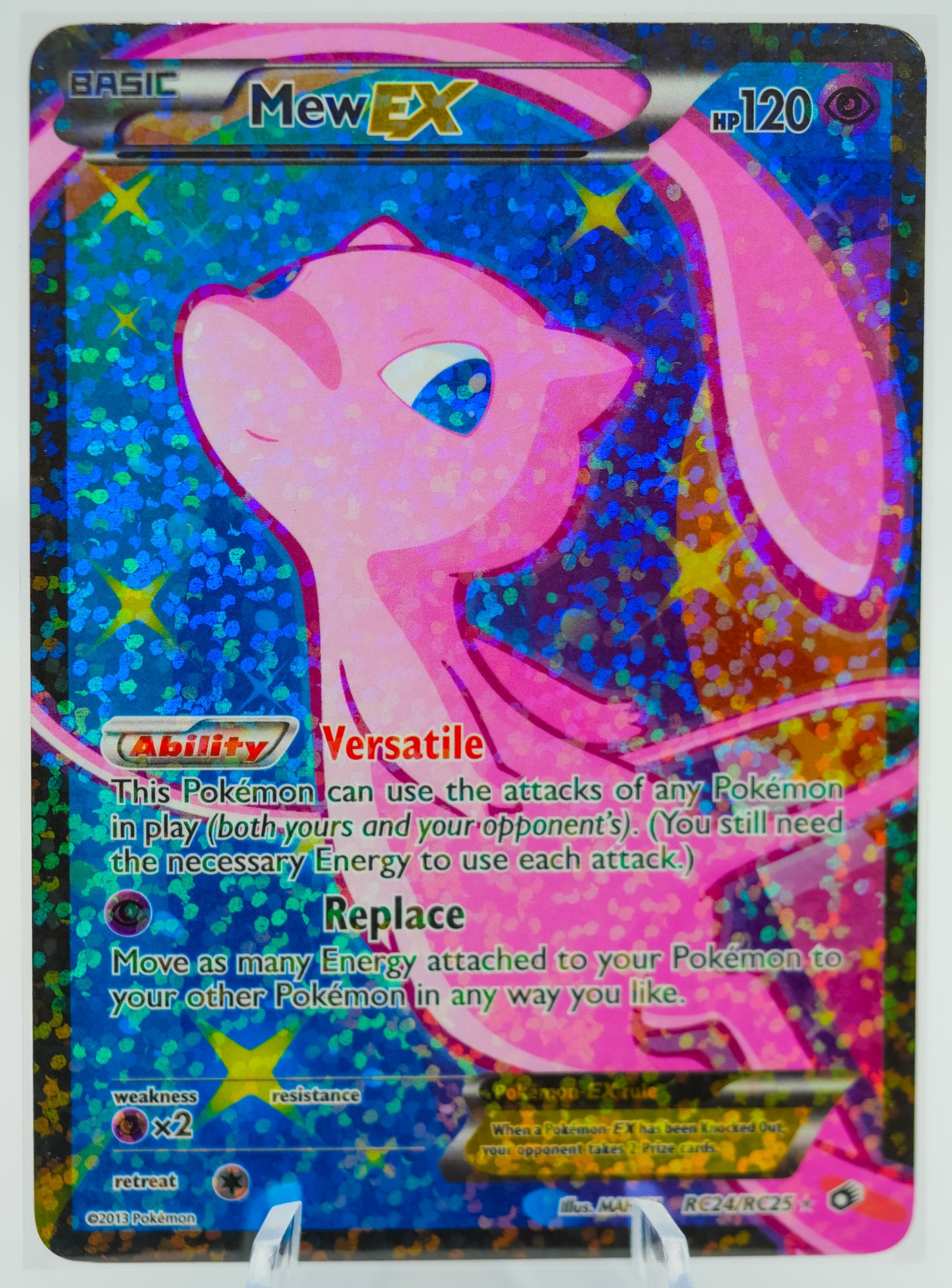 MEW EX LEGENDARY TREASURES SET Full Art Holographic Pokemon Card