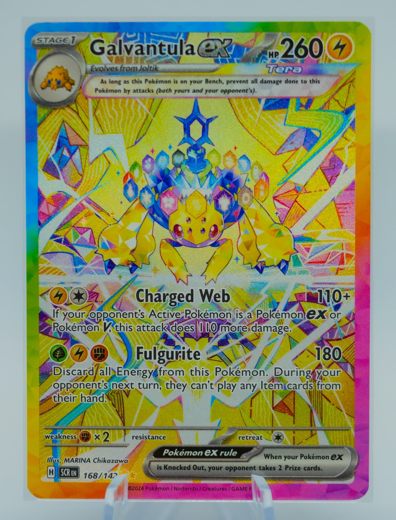 GALVANTULA EX Stellar Crown Set SPECIAL ILLUSTRATION RARE Full Art Holographic Pokemon Card!!! (2) #15643 | Auctionninja.com GALVANTULA EX Stellar Crown Set SPECIAL ILLUSTRATION RARE Full Art Holographic Pokemon Card!!! (2) #15643 | Auctionninja.com