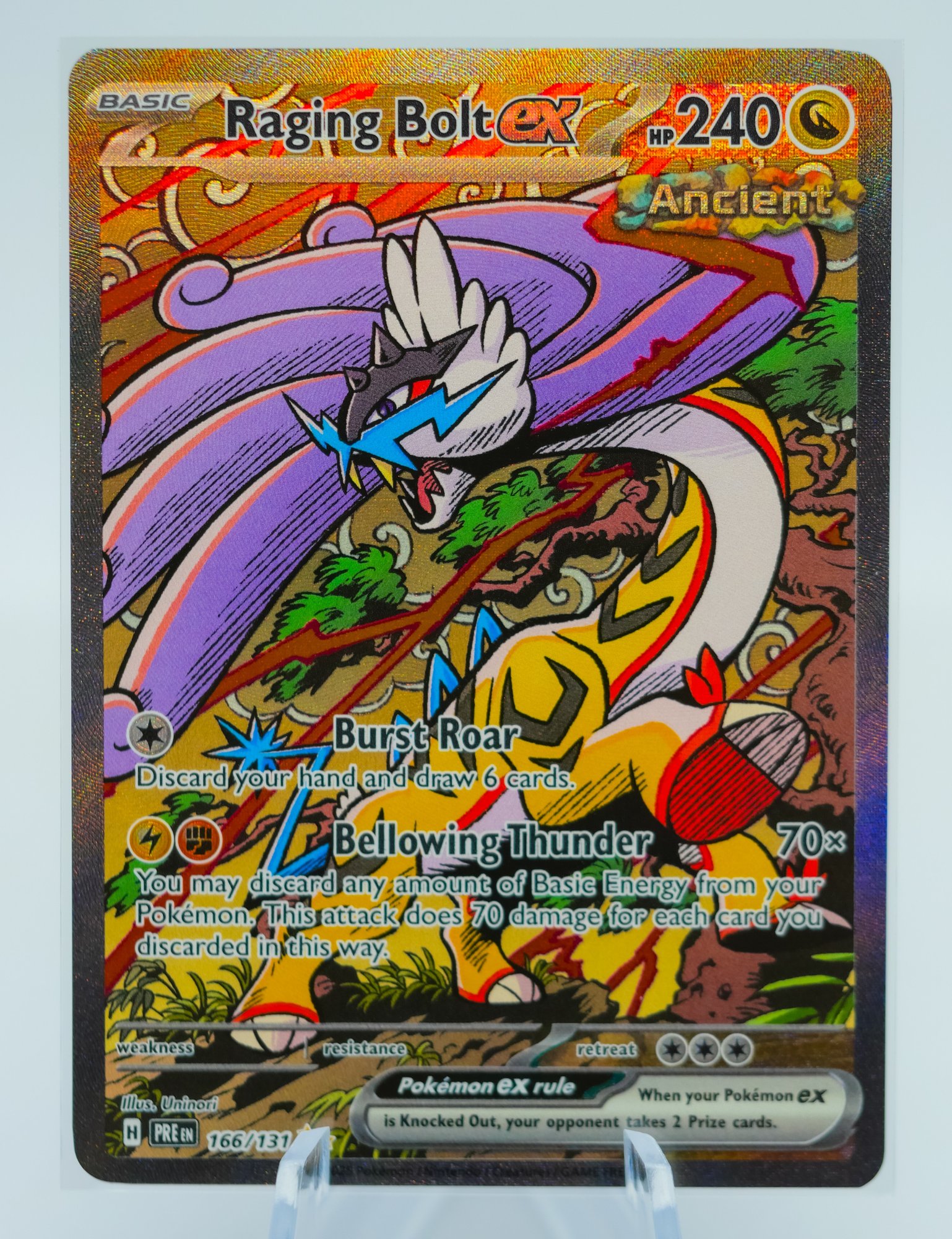 how rare is an ancient pokemon card Pokémon Prismatic Evolutions Poster Collection (Sealed) – The Game Store main image 1