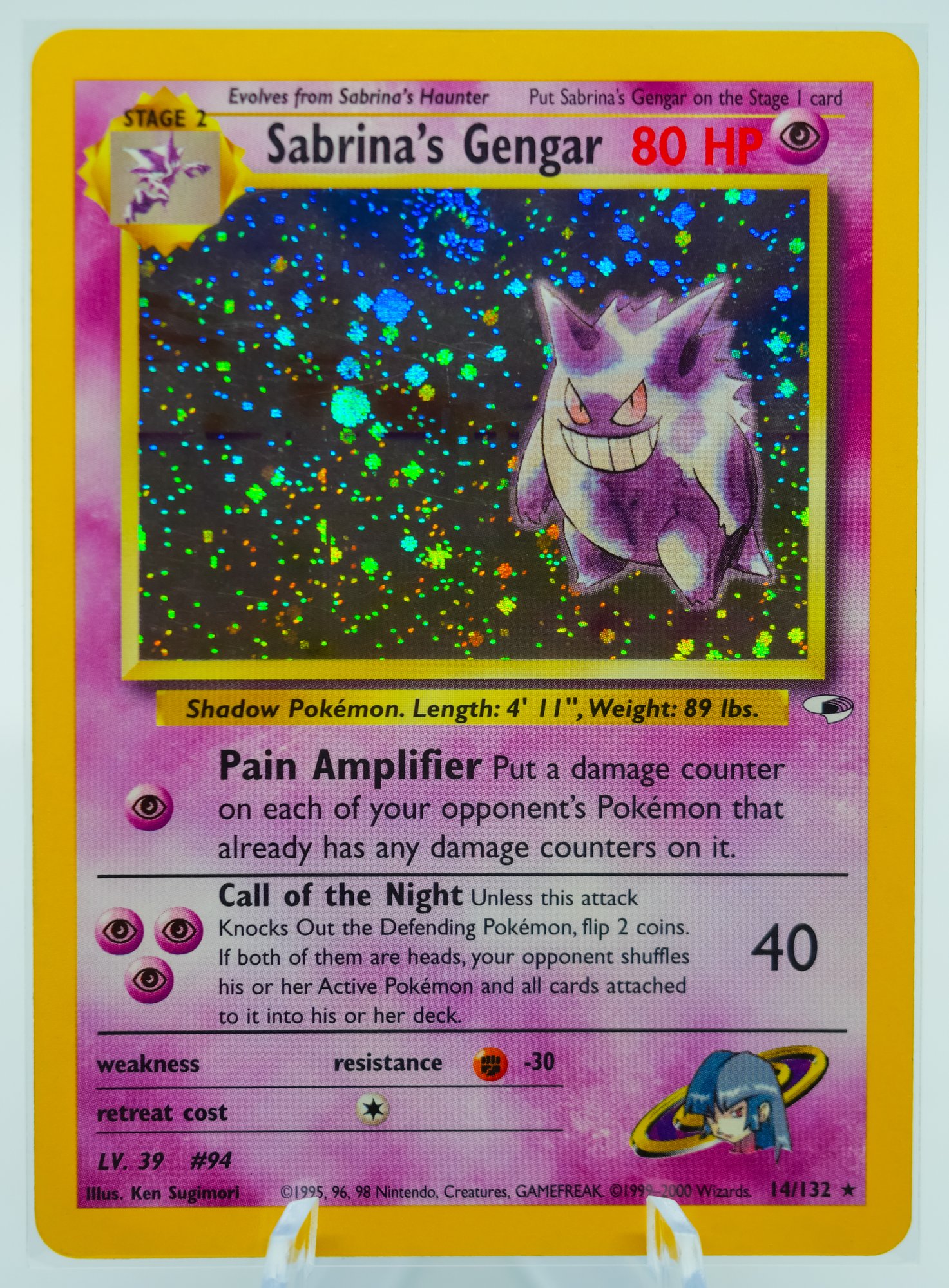 BREATHTAKING SABRINA'S GENGAR Gym Heroes Set Holographic Pokemon Card!!! #7893 | Auctionninja.com BREATHTAKING SABRINA'S GENGAR Gym Heroes Set Holographic Pokemon Card!!! #7893 | Auctionninja.com