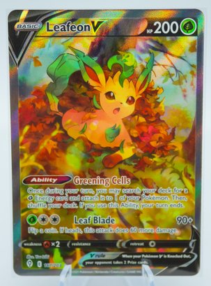 leafeon v pokemon card POKMON GAME s6a 071/069 SR Placeholder Image Provided Pokemon TCG - s6a -