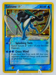 GORGEOUS SUICUNE GOLD STAR UNSEEN FORCES SET HOLOGRAPHIC POKEMON CARD!!!!!