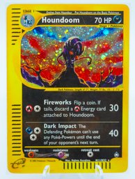 Stunning HOUNDOOM Aquapolis Set E-reader Holographic Pokemon Card!!!