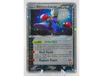 ROCKET'S HITMONCHAN EX Team Rocket Returns Set Ultra Rare Holographic Pokemon Card!!!