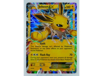 JOLTEON EX Generations Set Ultra Rare Holographic Pokemon Card!!!