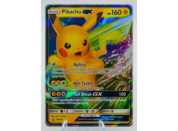 PIKACHU GX SM Black Star Promo Full Art ULTRA RARE Holographic Pokemon Card!!!!