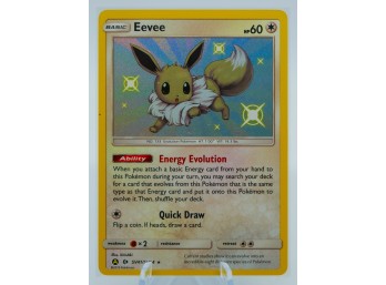 EEVEE Hidden Fates Set Full Art SHINY VAULT Holographic Pokemon Card!!!!