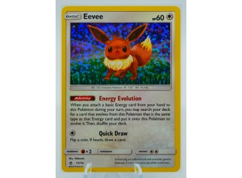 EEVEE McDonald's Collection 2018 Promo Holographic Pokemon Card!!!
