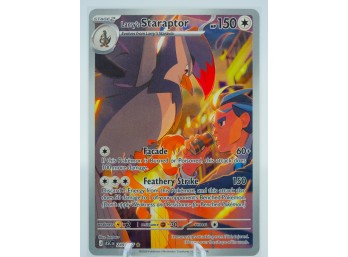 LARRY'S STARAPTOR Ascendant Crisis Set Full Art Holographic Pokemon Card!!!