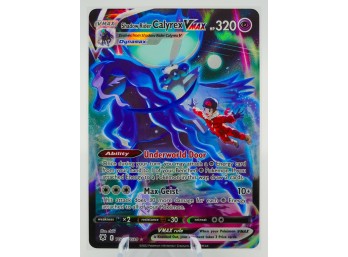 SHADOW RIDER CALYREX VMAX Chilling Reign Set Full Art TRAINER GALLERY Holographic Pokemon Card!!!!