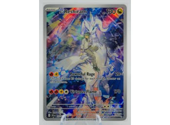 N'S RESHIRAM Journey Together Set Full Art ILLUSTRATION RARE Holographic Pokemon Card!!!!