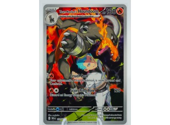 TEAM ROCKET'S HOUNDOOM Destined Rivals Set Full Art ILLUSTRATION RARE Holographic Pokemon Card!!!!
